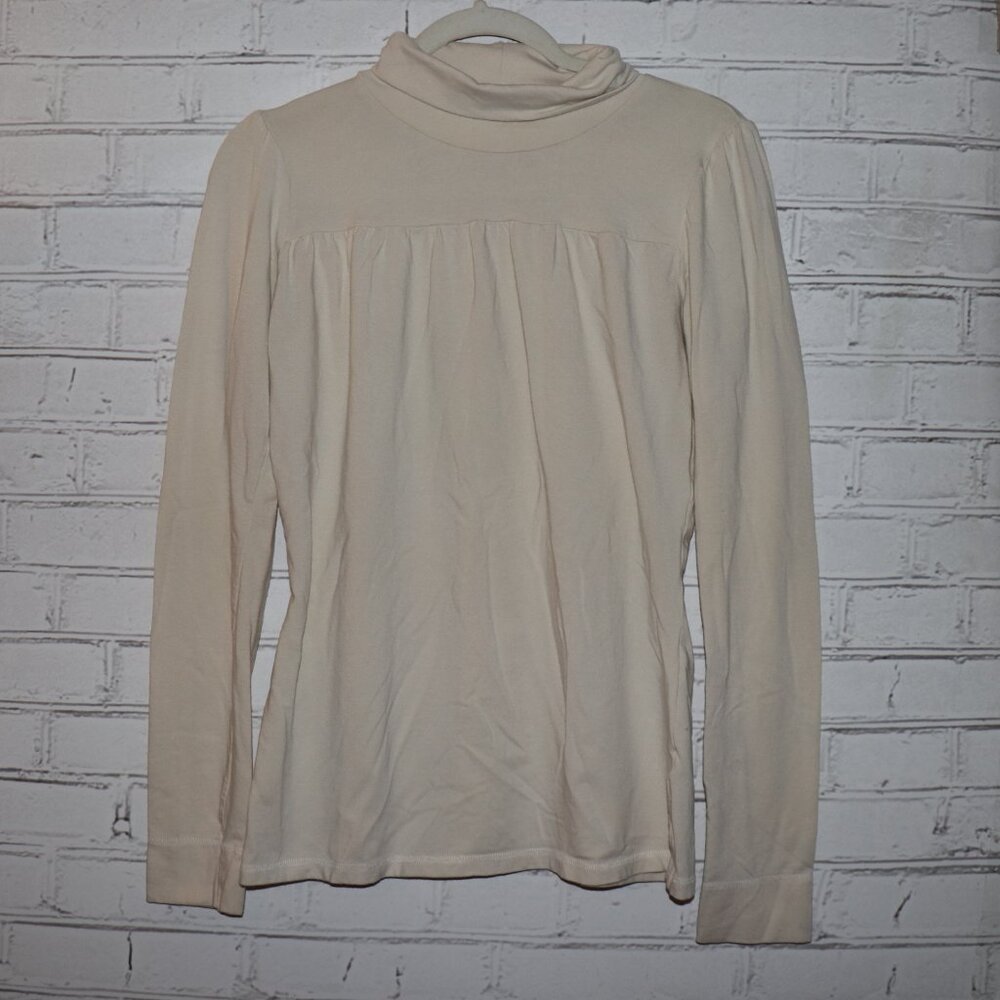 🤍✨ Decree Cowl‑Neck Long‑Sleeve Top · Women’s XL · Cream